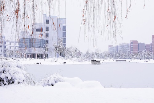 教学楼雪景